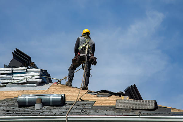 Professional Roofing technician working in Laughlintown, PA
